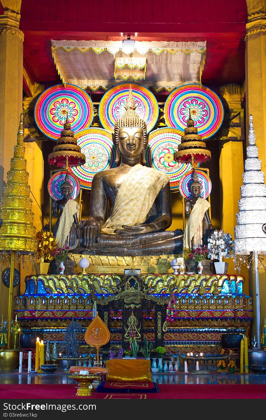 Buddha Image in the temple from Vientiane