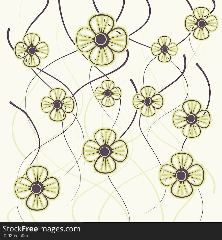 This is illustration of a Floral seamless pattern