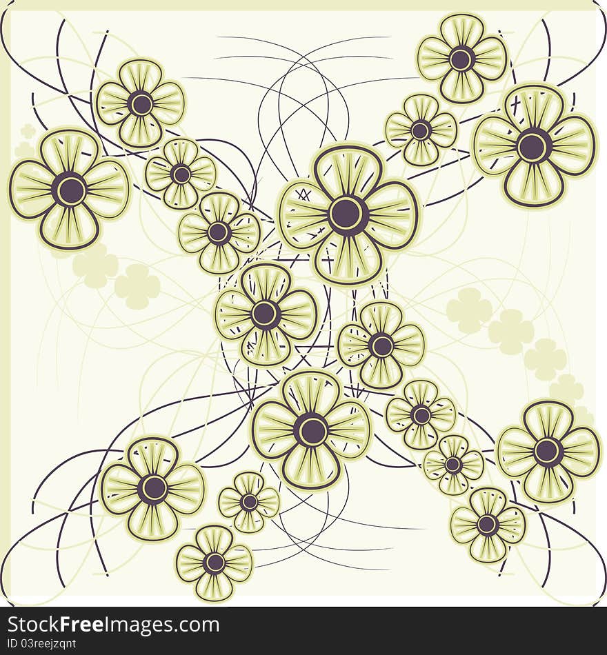 This is illustration of a Floral seamless pattern