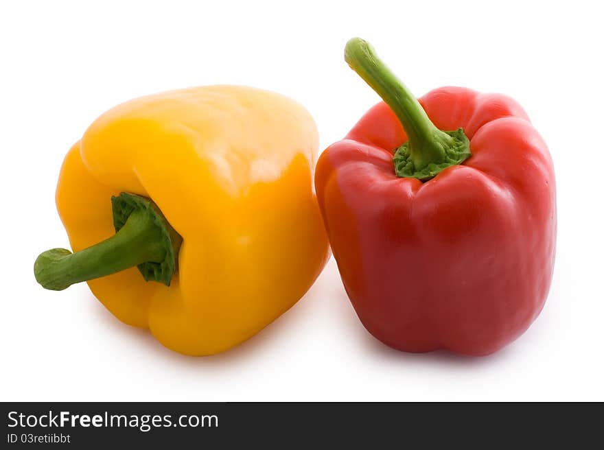 Sweet pepper on white background. Sweet pepper on white background