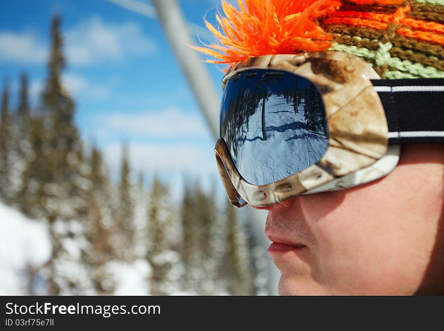 Image of young snowboarder