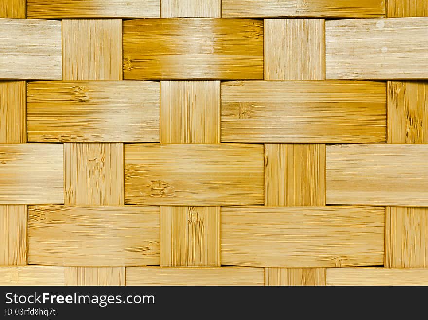 Woven bamboo panel for background