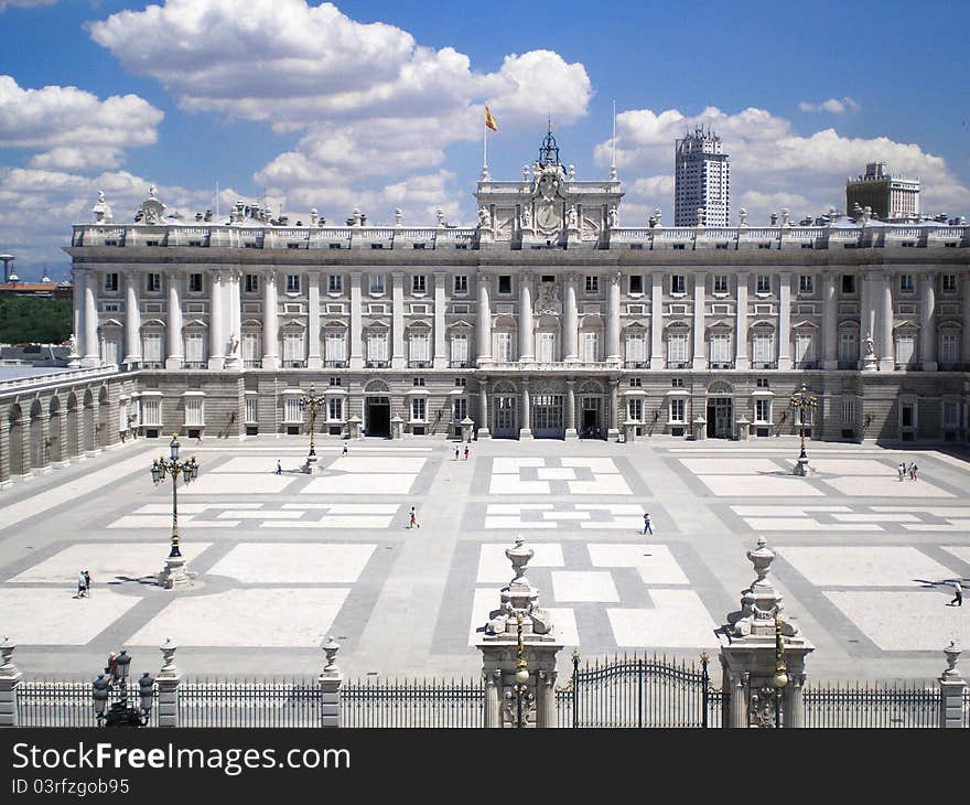 Royal palace of madrid in spain