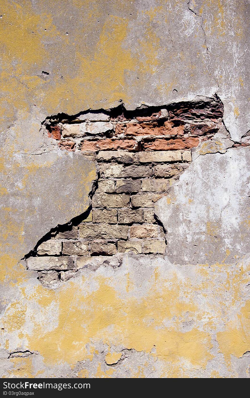 Grunge And Cracked Old Wall