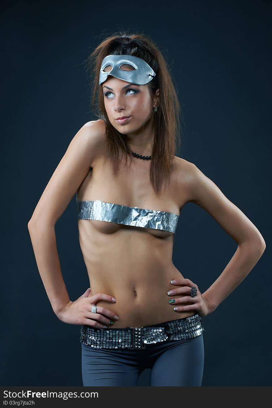 Girl in silver