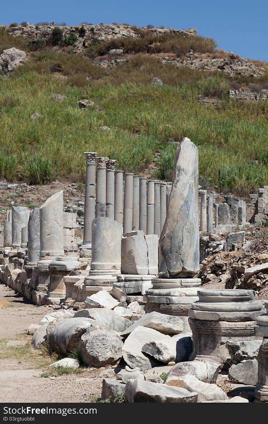 Ancient city of Perge near Antalya Turkey. Ancient city of Perge near Antalya Turkey