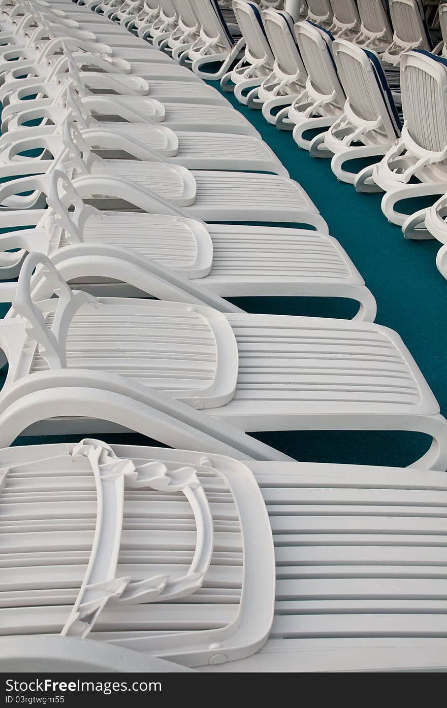 White beach chairs