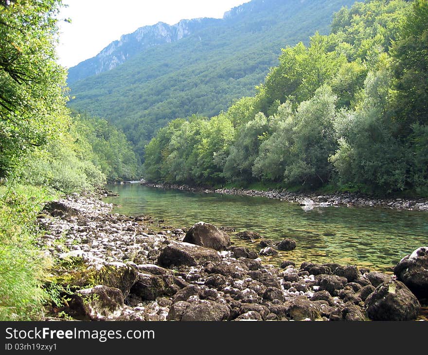 River with mountain