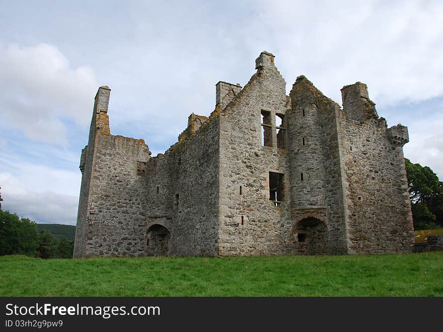 An external view of the historic ruins of an ancient castle at Glenbuchat. An external view of the historic ruins of an ancient castle at Glenbuchat