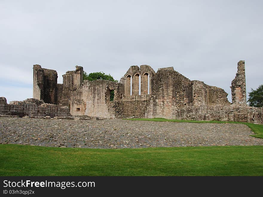 An exterior view of the remains of historic Kildrummy castle. An exterior view of the remains of historic Kildrummy castle