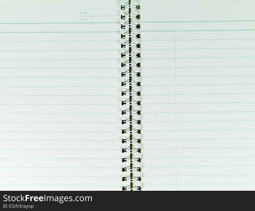 Blank note book for write