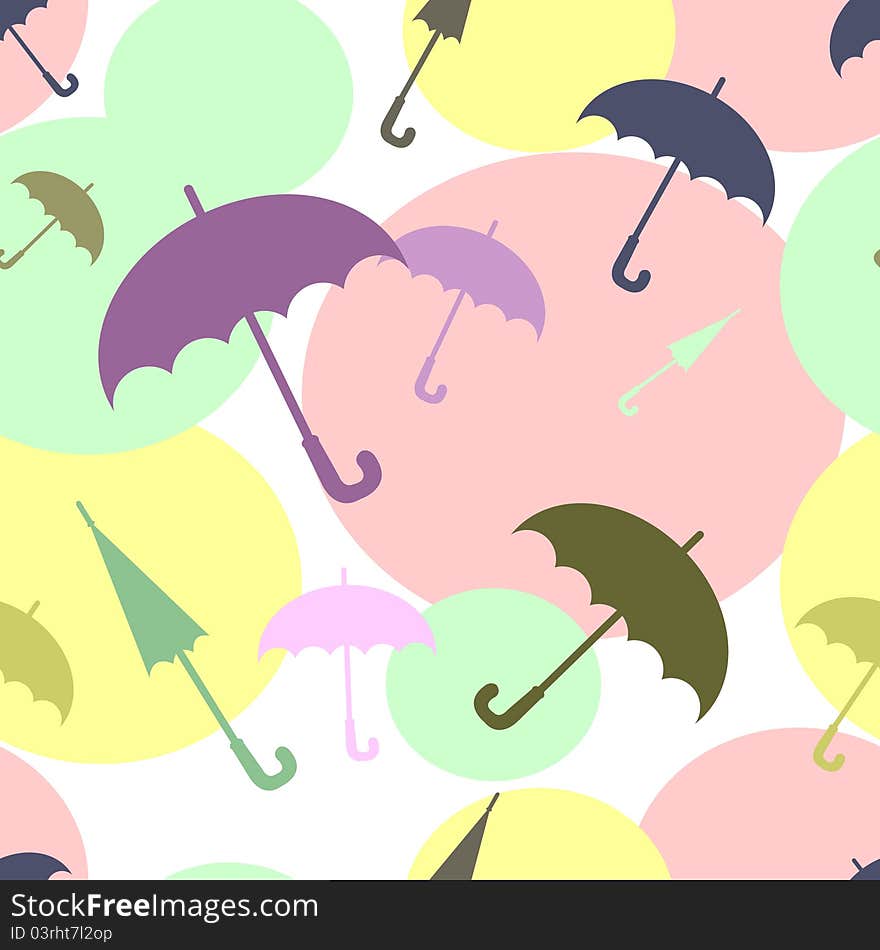 Multicoloured umbrellas