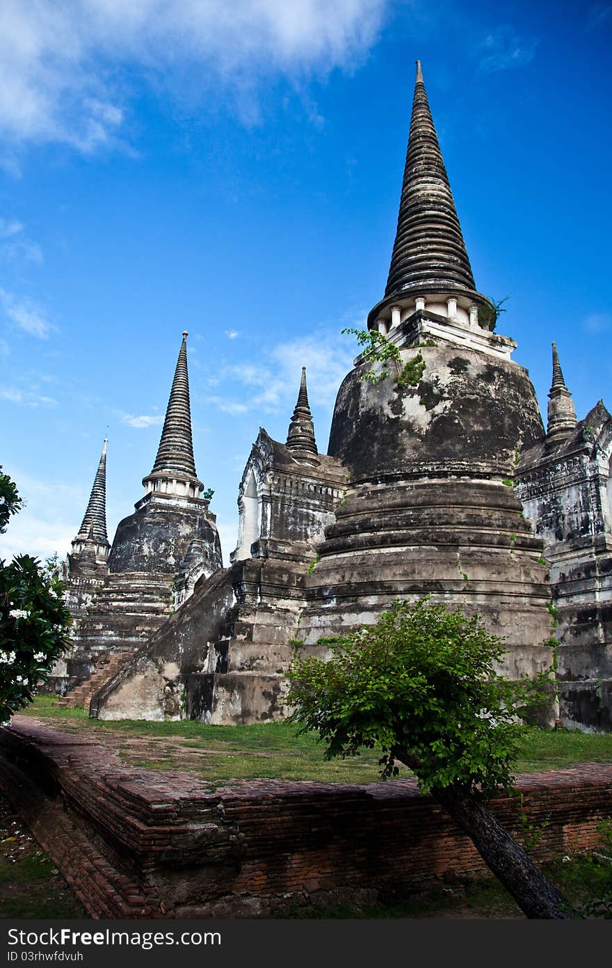 Wat Phra Sri Sanphet Of  Ayutthaya