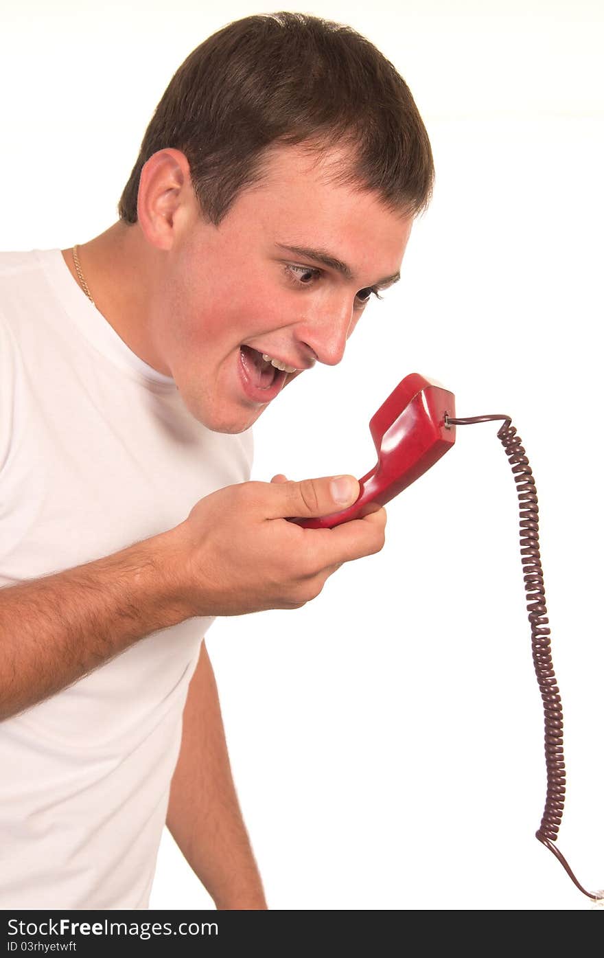 Man With Telephone