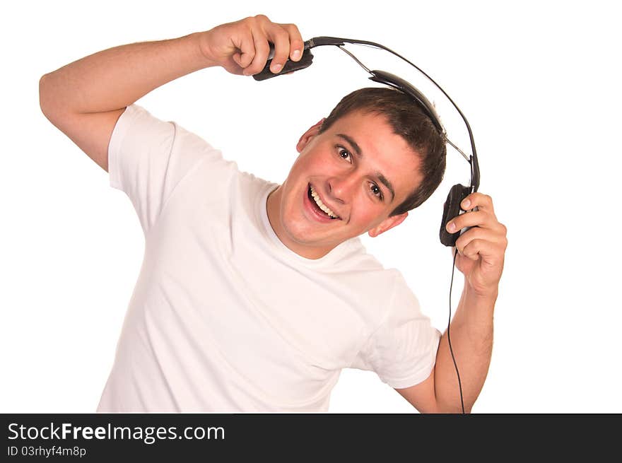 Young man with headphones