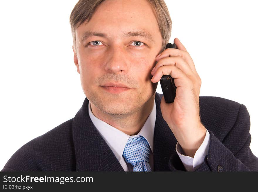 Businessman with a phone