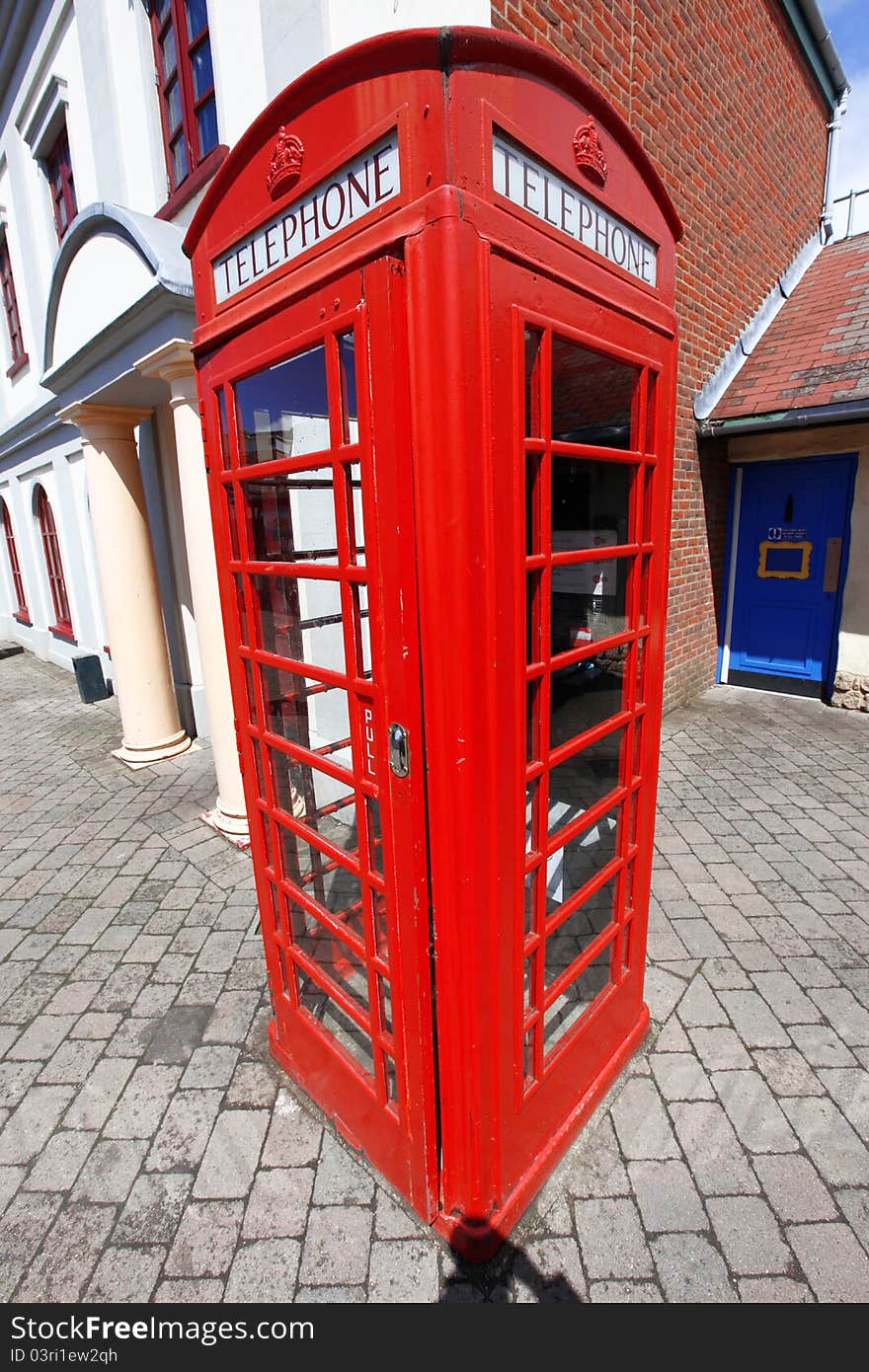 Telephone box in London, UK