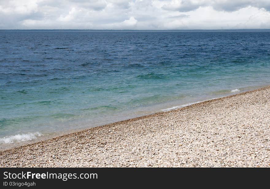 Beautiful Shoreline view from Mackinac Island in Michigan. Beautiful Shoreline view from Mackinac Island in Michigan.