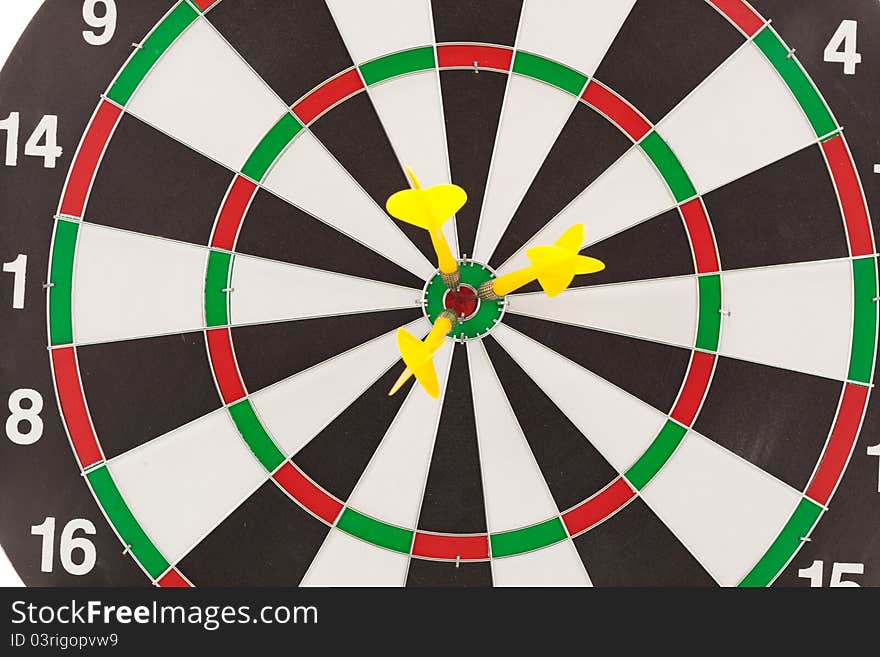 Red darts hitting the target for the shield. Red darts hitting the target for the shield.