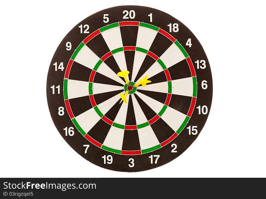 Red darts hitting the target for the shield. Red darts hitting the target for the shield.