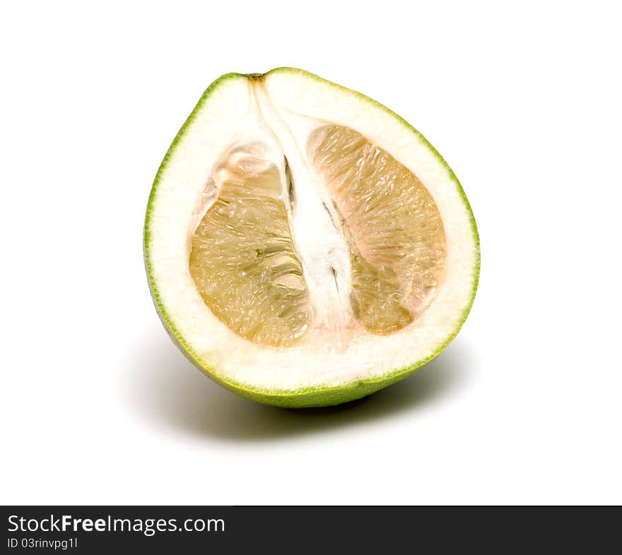 Pomelo citrus on a white background