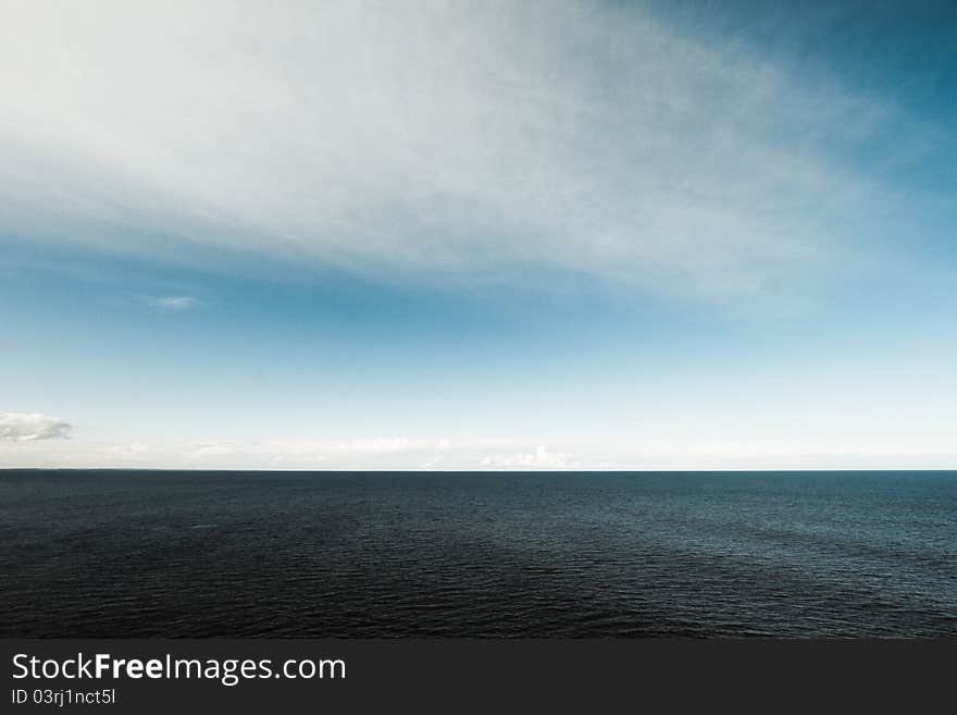 A view of the ocean in all its infinity