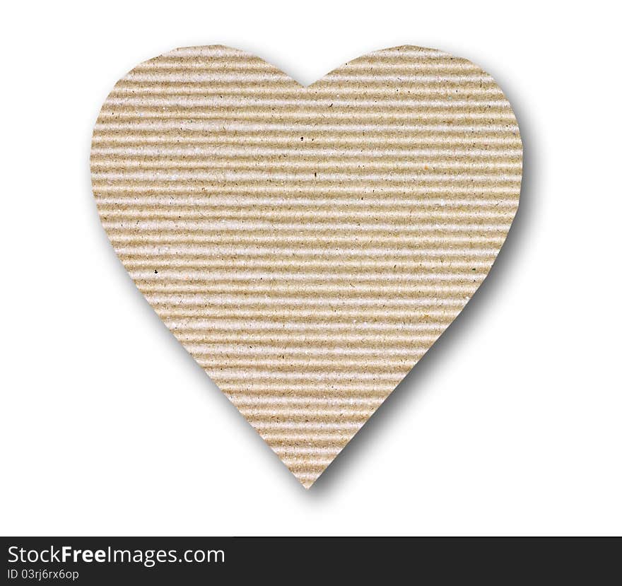 Cardboard heart background