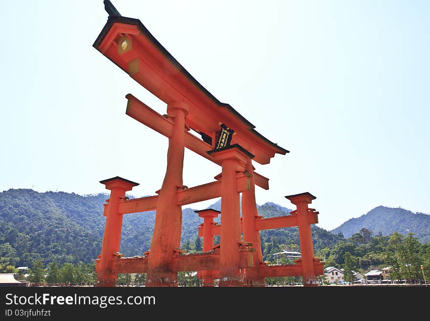 Torii at the Itsukushima Shrine