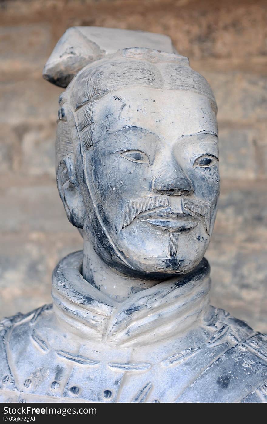 Famous ancient terracotta warrior in Xian, China