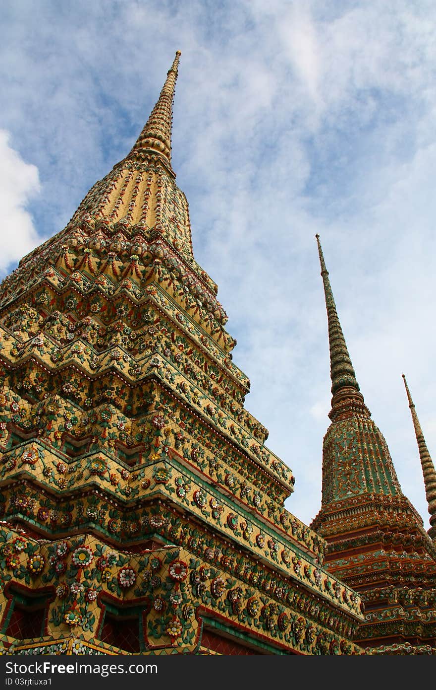 Stupa at Wat pho in Bangkok