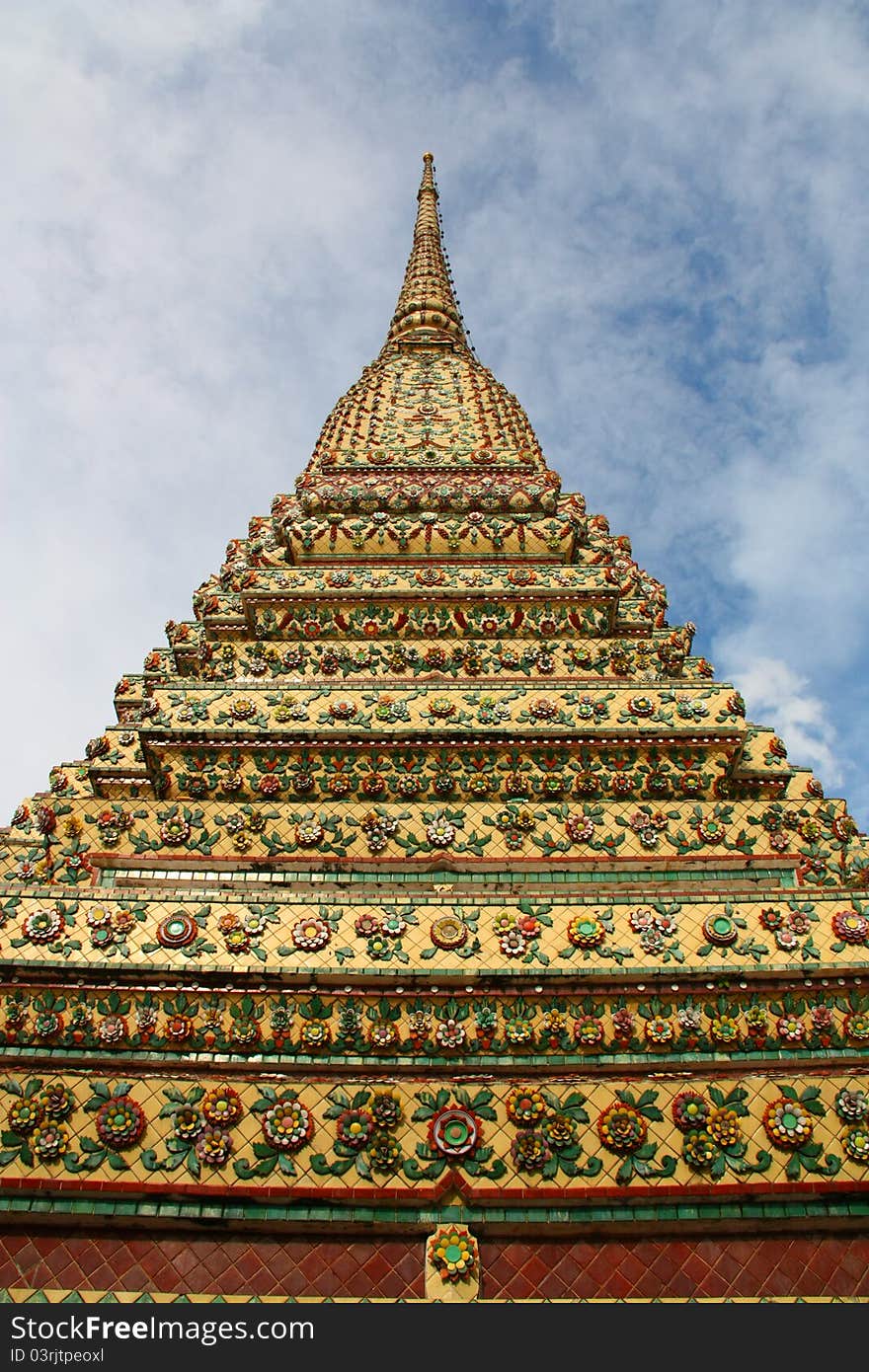 Stupa At Wat Pho In Bangkok