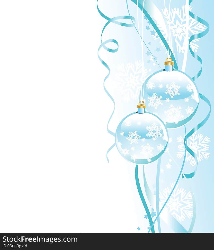 The vector illustration contains the image of Christmas background