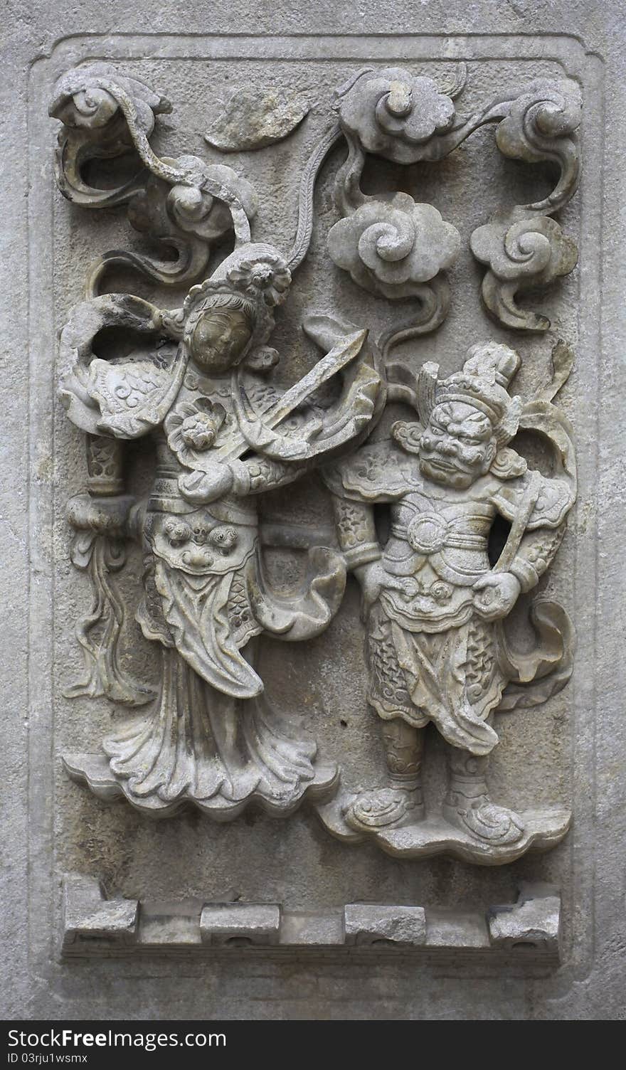 Stone carving