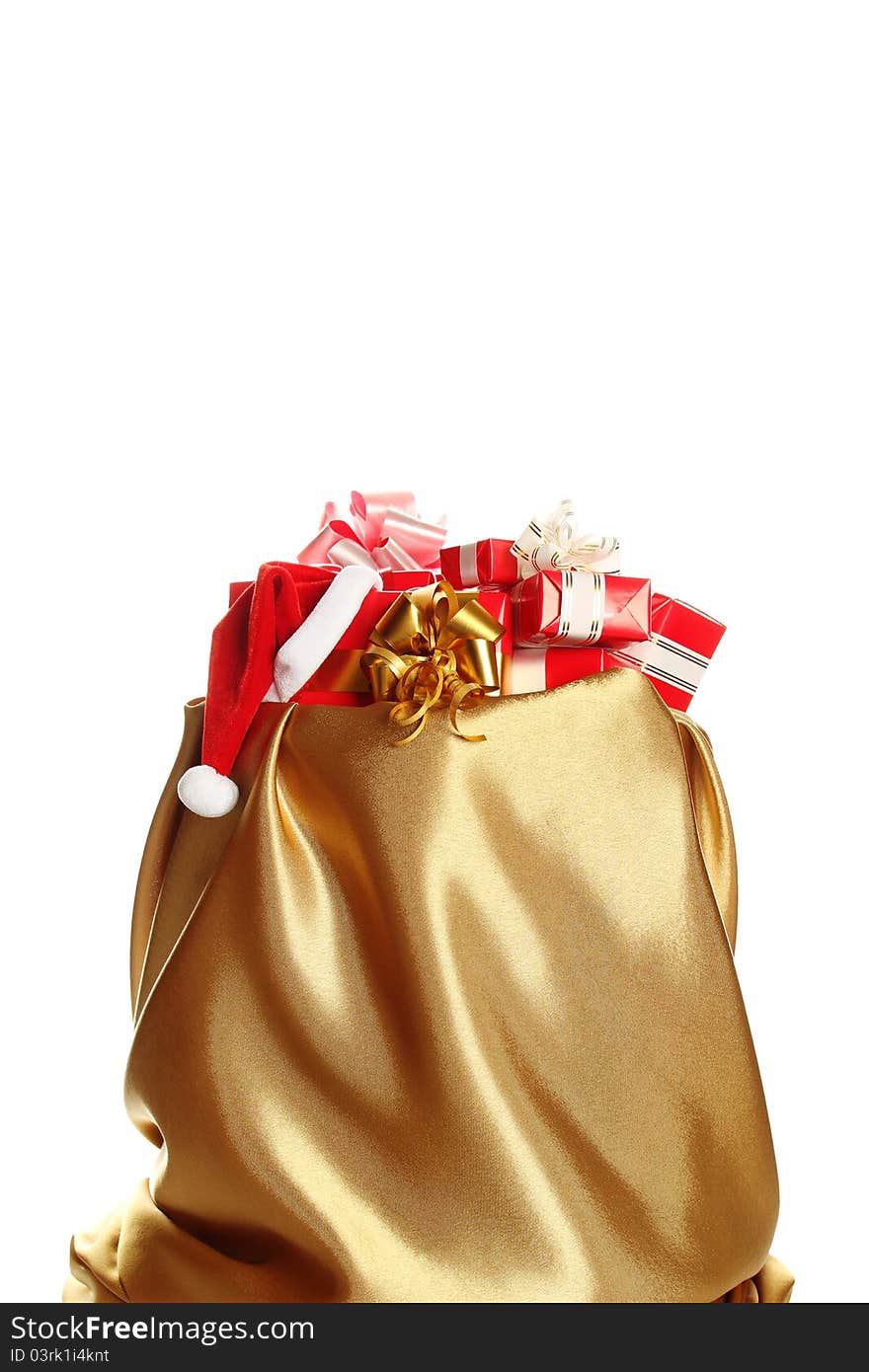 Santa sack with gifts