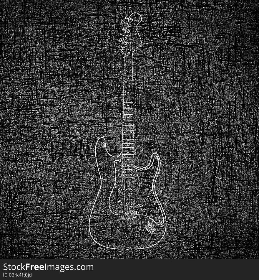 Electric guitar background