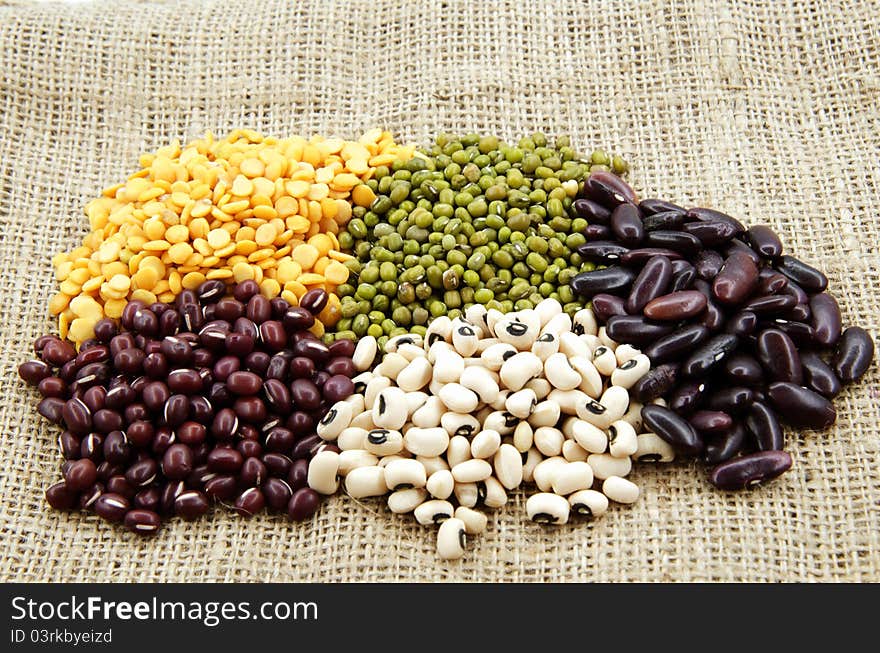 Beans type, size and colors.