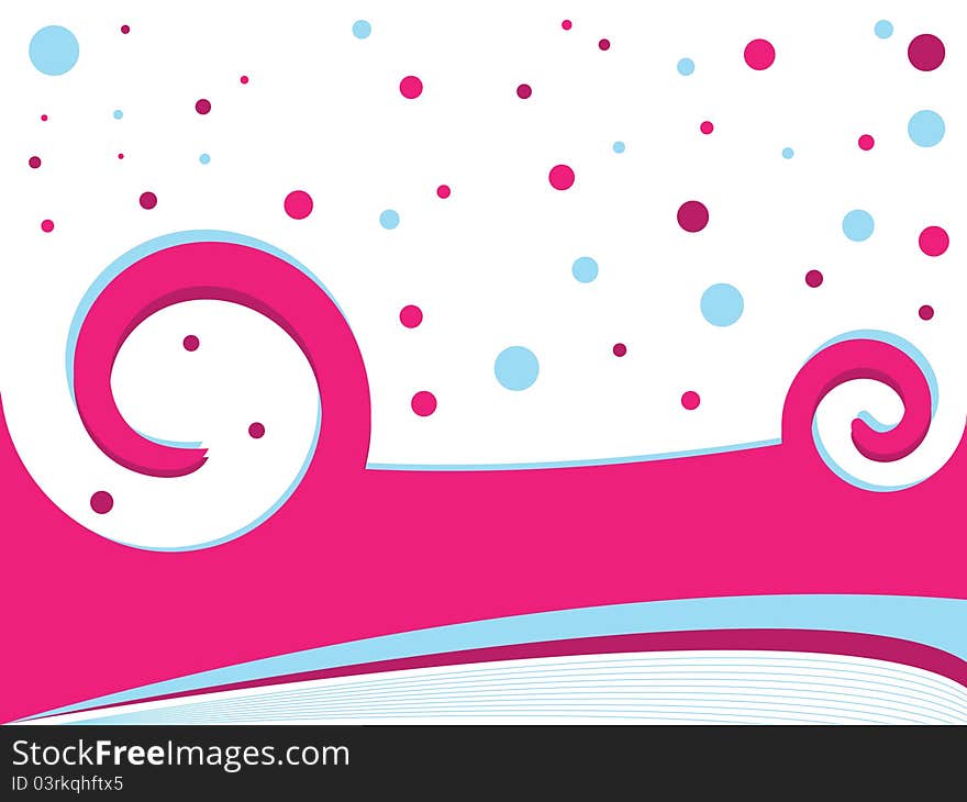 Abstract wavy background easy to resize or change color