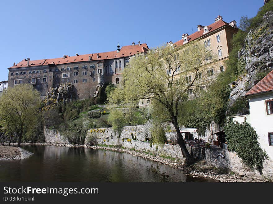 The Czech lock on river bank. The Czech lock on river bank