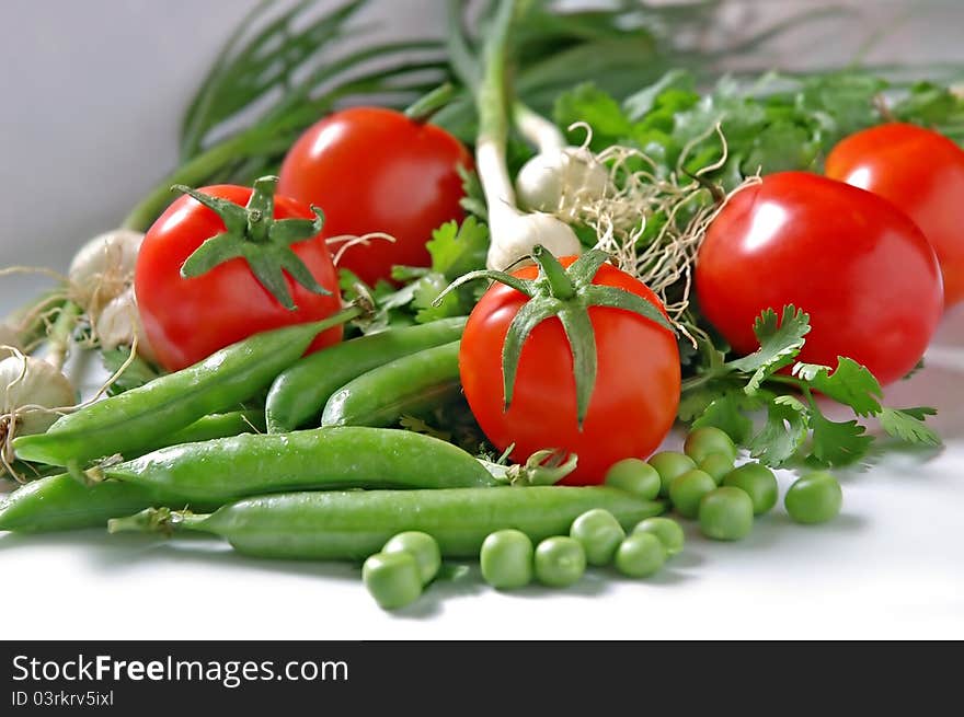 Colorful fresh group of vegetables on white background. Colorful fresh group of vegetables on white background