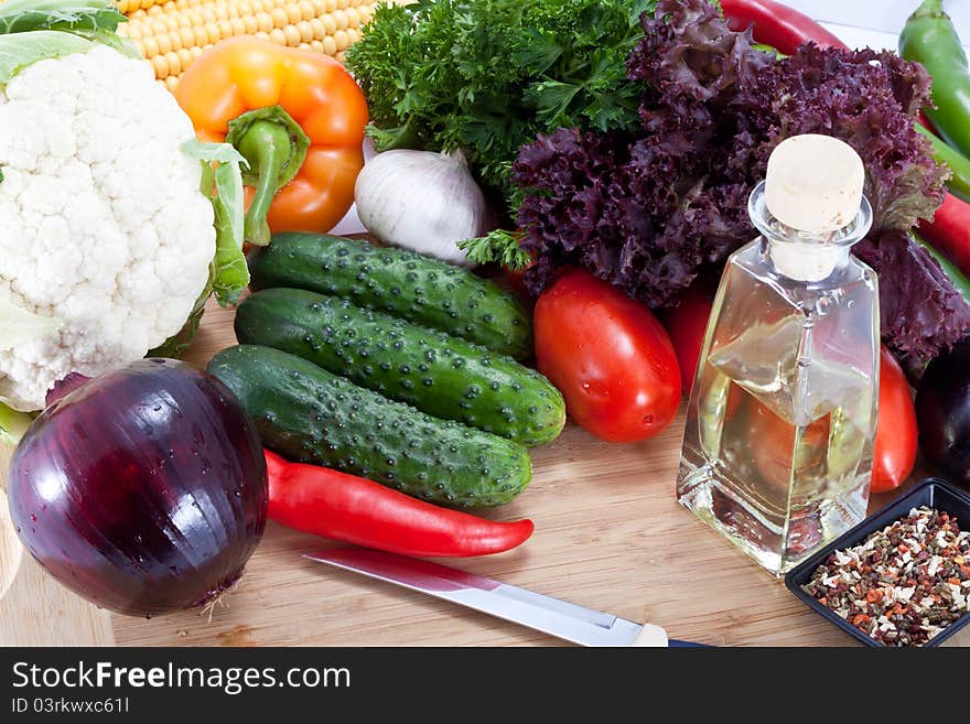 Fresh Salad Vegetables