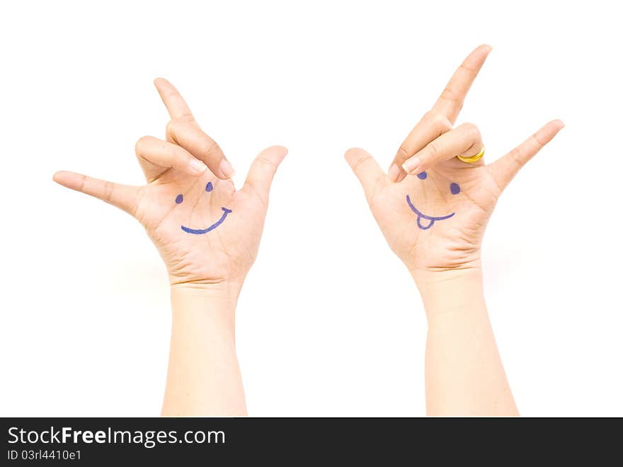 This image for happy concept with draw in hand. This image for happy concept with draw in hand.