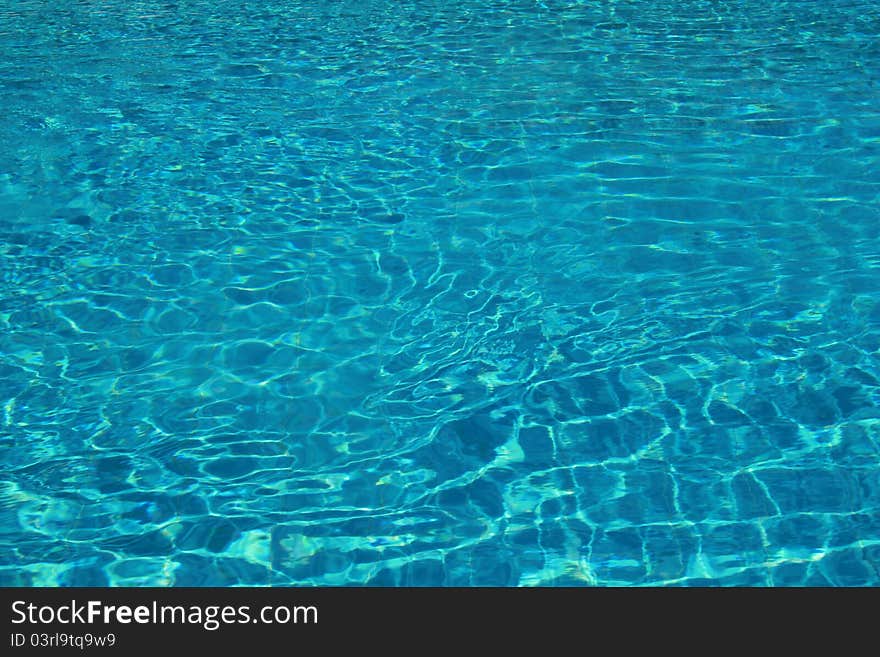 Patterns Of Ripples And Light In Blue Water