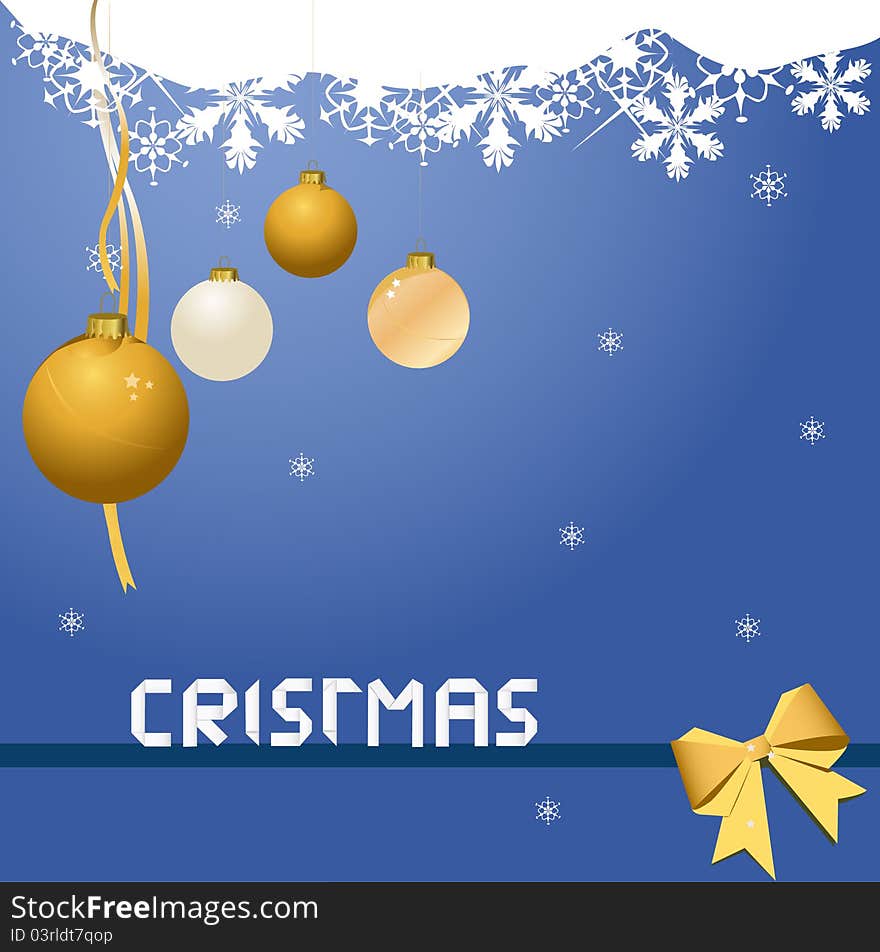 Decorative christmas background vector illustration