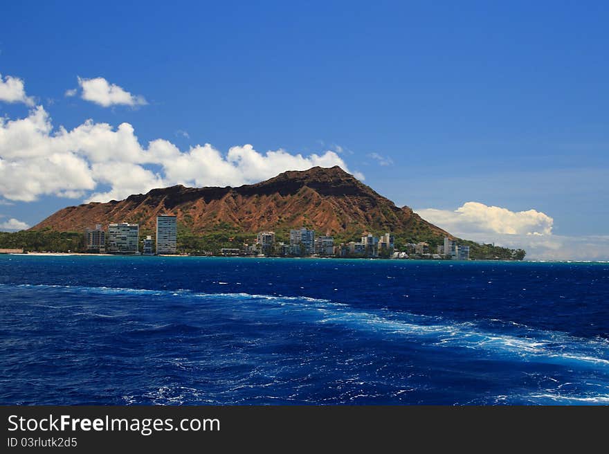 Diamond Head From The Ocean