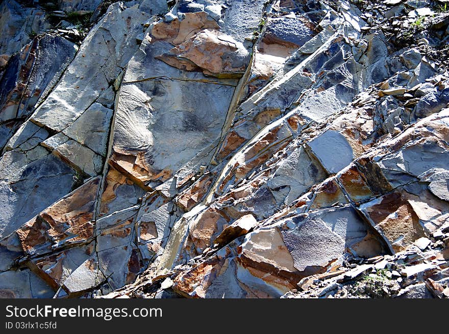 Rock formation in the mountains of Austria. Rock formation in the mountains of Austria