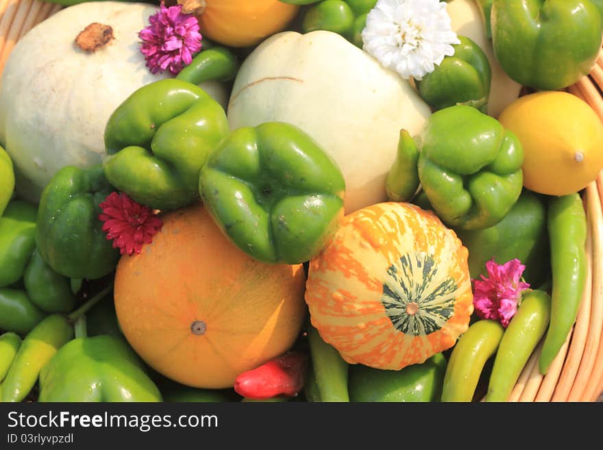 Fresh, organic vegetables. Close-up. Fresh, organic vegetables. Close-up