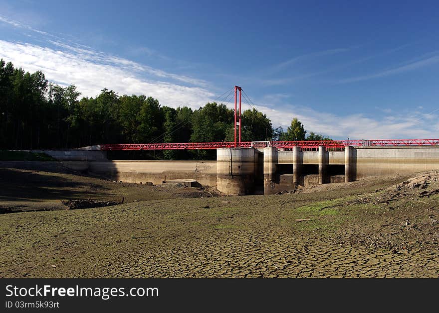 Jagala river. A power station dam.