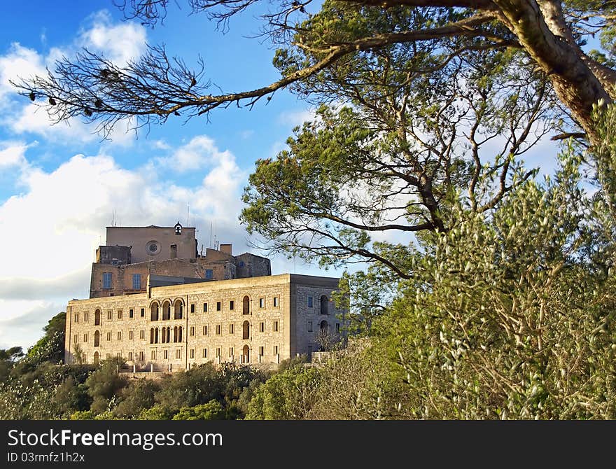 Sanctuary of San Salvador in Felanitx (Majorca - Spain). Sanctuary of San Salvador in Felanitx (Majorca - Spain)