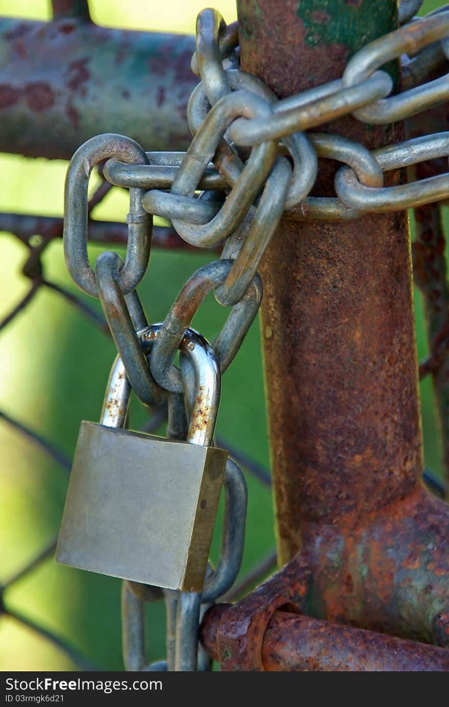 Padlock On A Chain