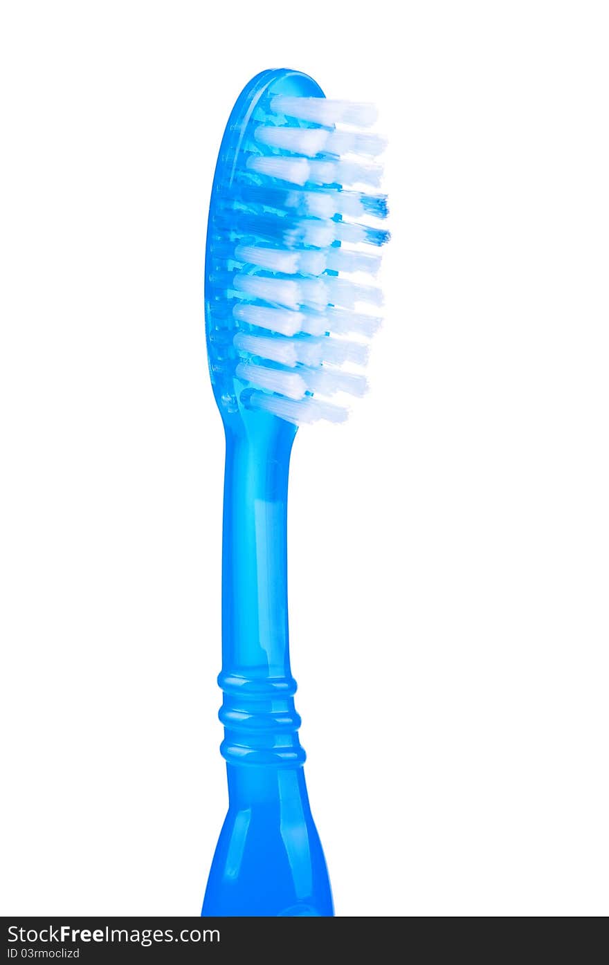 Blue tooth brush isolated on a white background